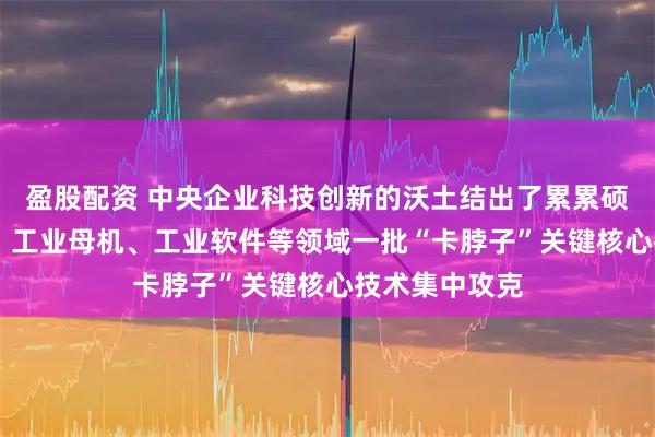 盈股配资 中央企业科技创新的沃土结出了累累硕果 集成电路、工业母机、工业软件等领域一批“卡脖子”关键核心技术集中攻克