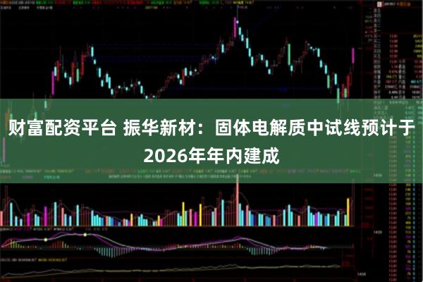 财富配资平台 振华新材：固体电解质中试线预计于2026年年内建成